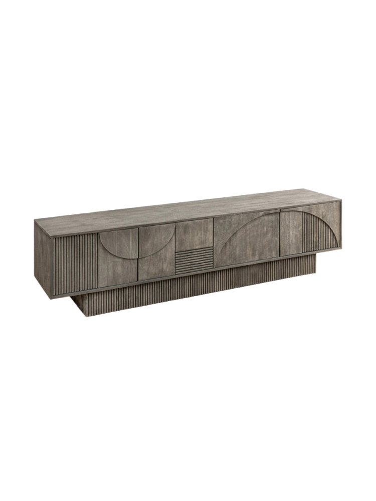 Grosses, massives Design Lowboard „Art Deco“ Invicta Interiors