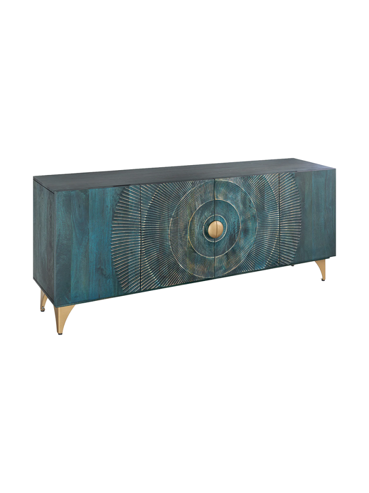 Grosses Massivholz Sideboard „Brilliant Sunset“ Invicta Interiors