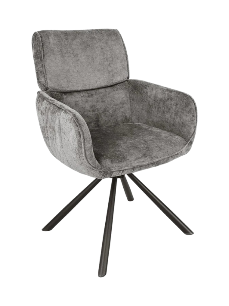 180° drehbarer Designstuhl „Uniquo“ mit Armlehnen Invicta Interiors