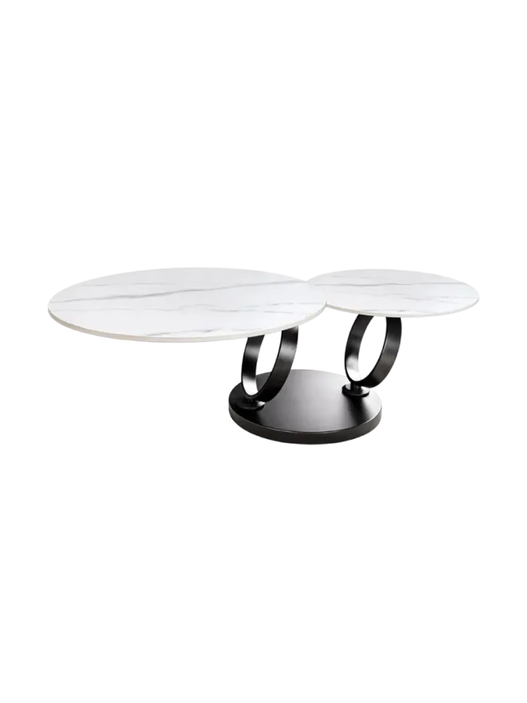 Schwenkbarer Design Keramik Couchtisch „Dancing“ Invicta Interiors
