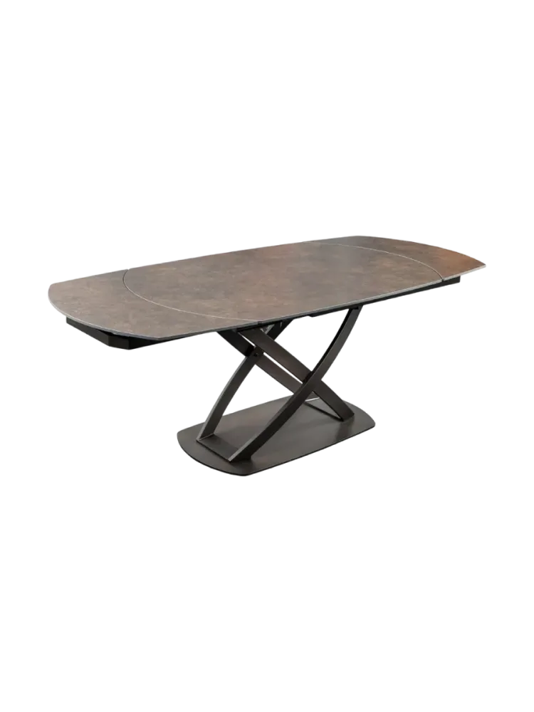 Ovaler, ausziehbarer Designer Esstisch „Phoenix“, 130-190 x 100 cm Invicta Interiors