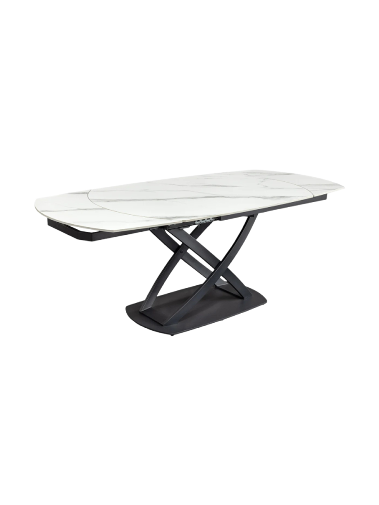 Ovaler, ausziehbarer Designer Esstisch „Phoenix“, 130-190 x 100 cm Invicta Interiors
