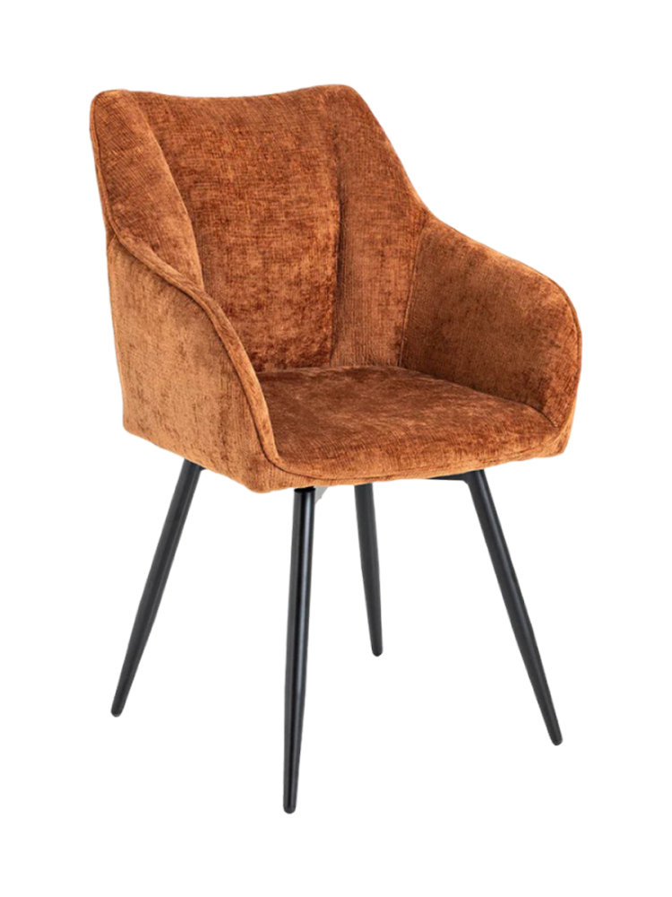 360° drehbarer Designstuhl „Avignon“ mit Armlehnen Invicta Interiors