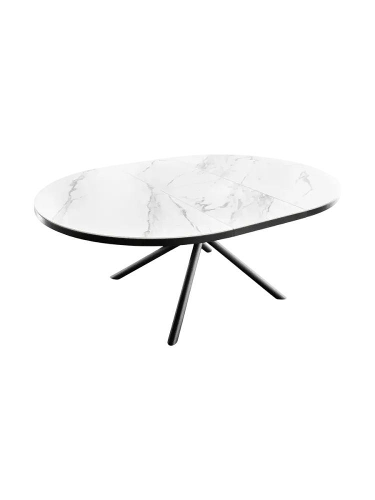 Ausziehbarer Designer Esstisch „Mikado“, 120-160 x 120 cm Invicta Interiors