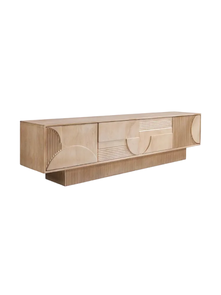 Grosses, massives Design Lowboard „Art Deco“ Invicta Interiors