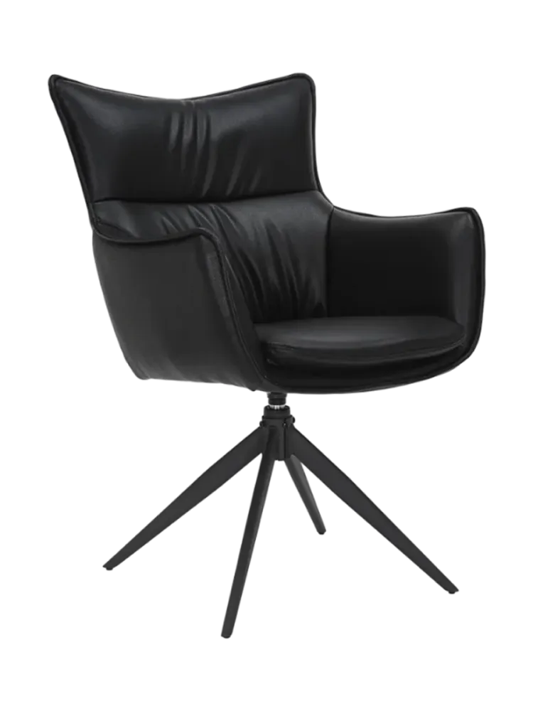 360° drehbarer Design Stuhl „Mileys“ mit Armlehnen Invicta Interiors