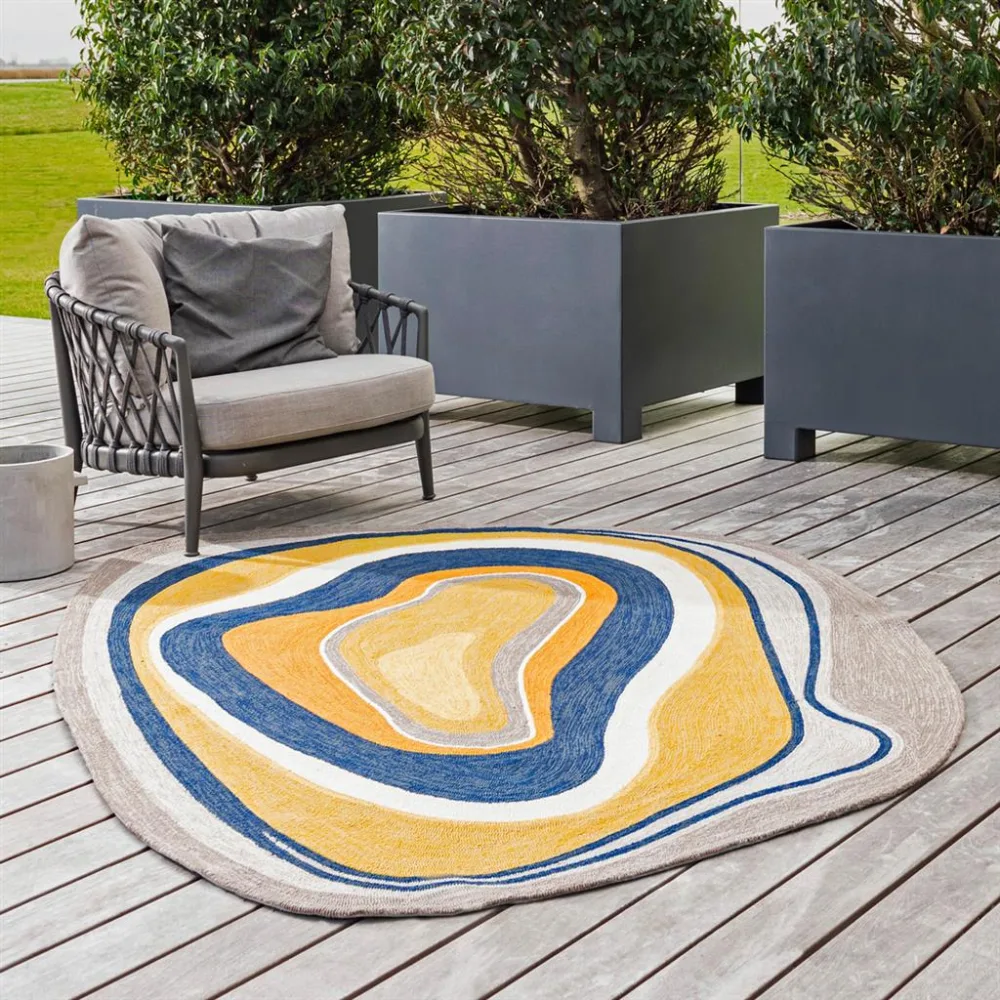 Asymmetrischer In-/Outdoor Designer Teppich „Habitat Aura“ BRINK & CAMPMAN