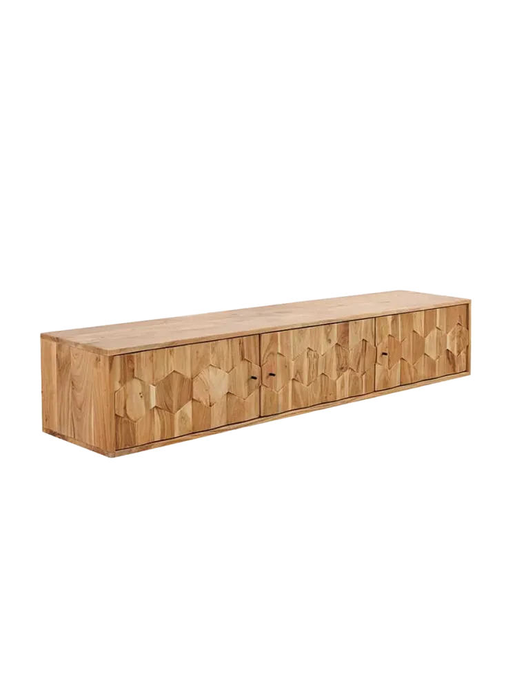 Massivholz Lowboard „Mystic Living“ für die Wandmontage Invicta Interiors