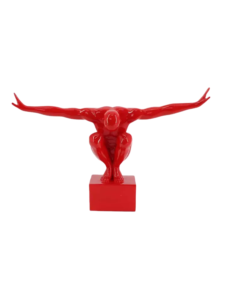 Design Dekorationsobjekt „High Diver“ Rot Invicta Interiors