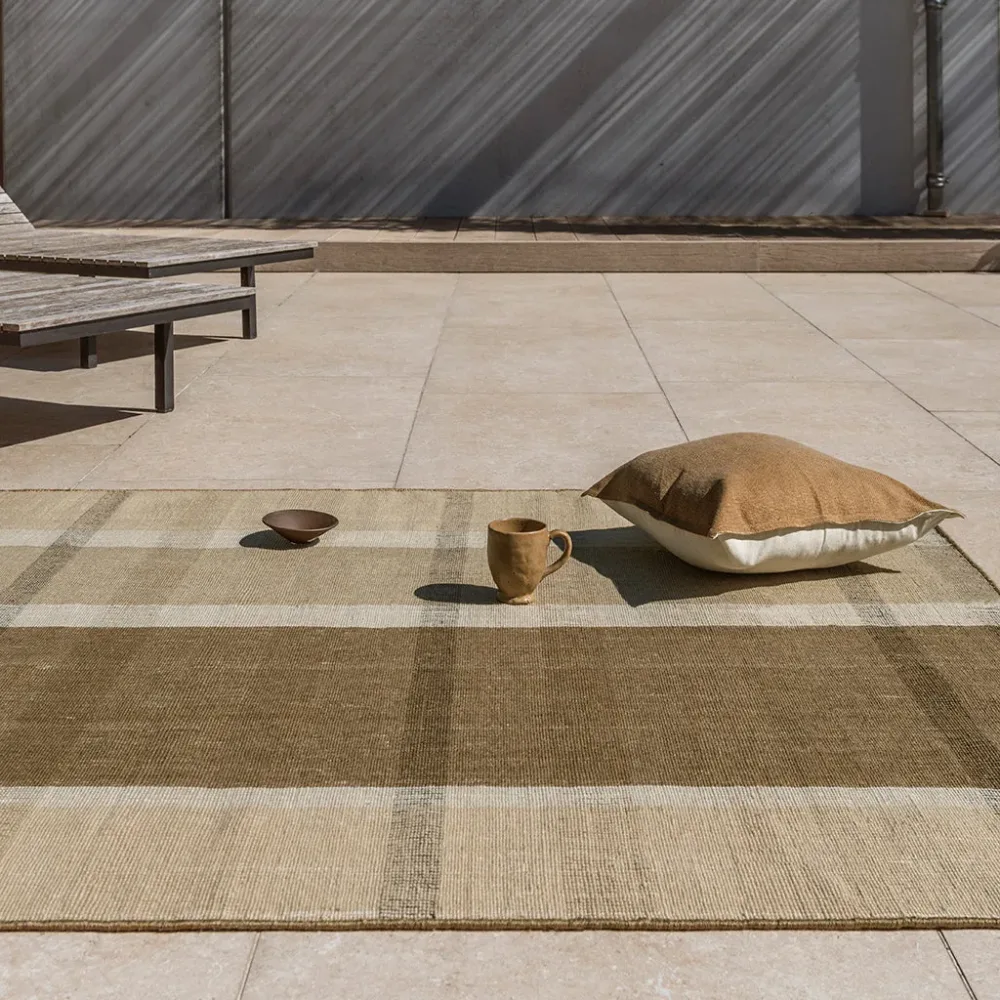 Hochwertiger In-/Outdoor Designer Teppich „Cashew Block“, verschiedene Grössen BRINK & CAMPMAN