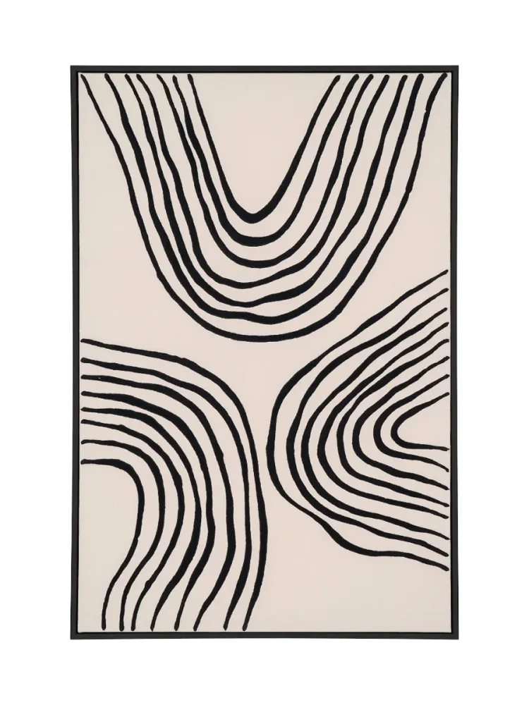Design Wandbild „Lipari“ 60 x 90 cm Beige, Schwarz Chosen by Bloomingloft
