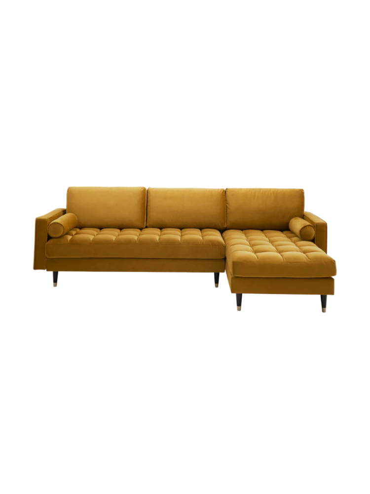 Design Ecksofa „Cozy Velvet“ mit Samtbezug Invicta Interiors