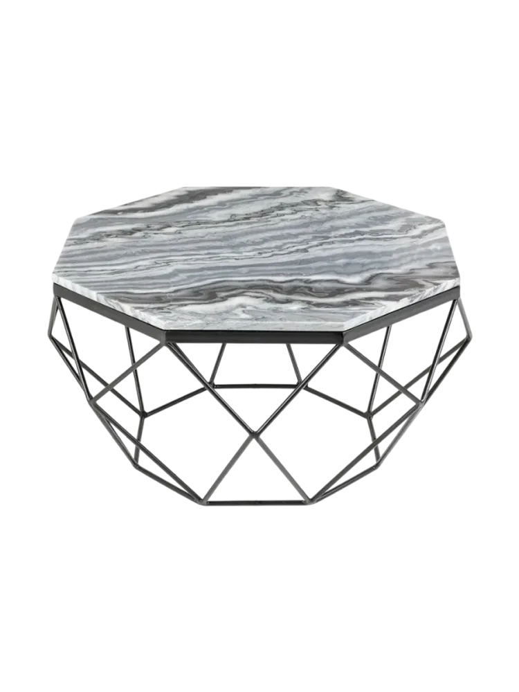 Marmor Couchtisch „Diamond“ Ø 70 cm Invicta Interiors