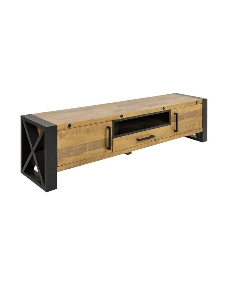 Grosses Massivholz Lowboard „Thorus“ Invicta Interiors