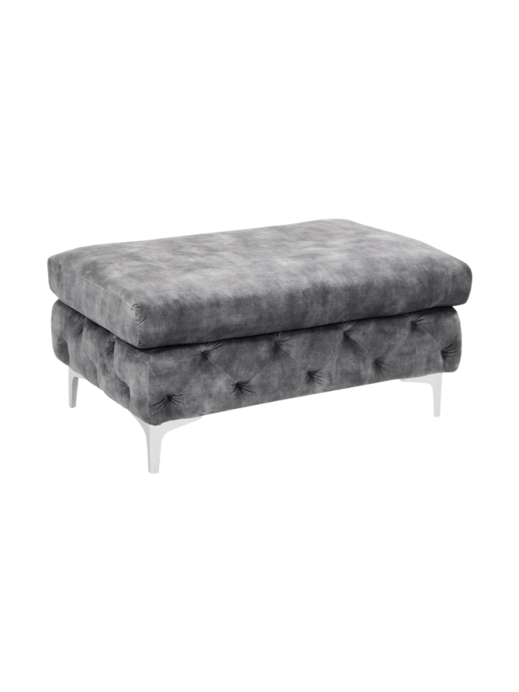 Grosser Samthocker „Modern Barock“ Invicta Interiors