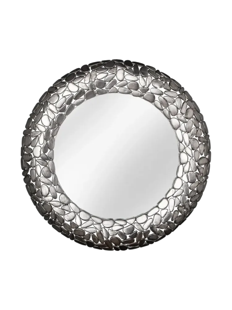 Grosser, runder Design Wandspiegel „Stone Mosaic“ Invicta Interiors