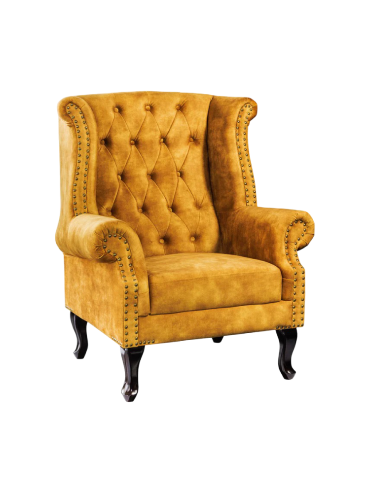 Hochwertiger Ohrensessel „Chesterfield“ Invicta Interiors