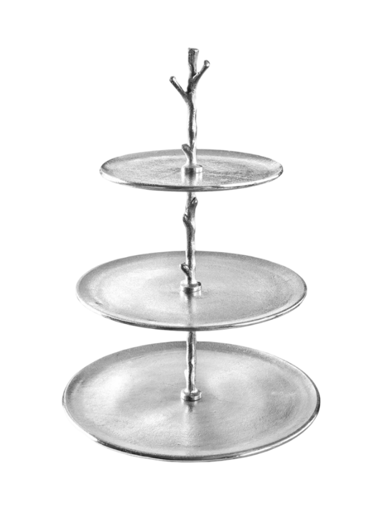 Runde, elegante Etagere „Orient“, dreistufig Invicta Interiors