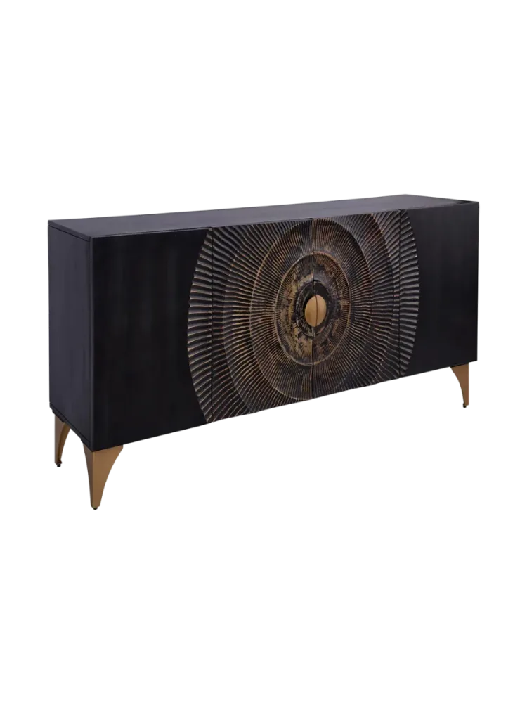 Grosses Massivholz Sideboard „Brilliant Sunset“ Invicta Interiors