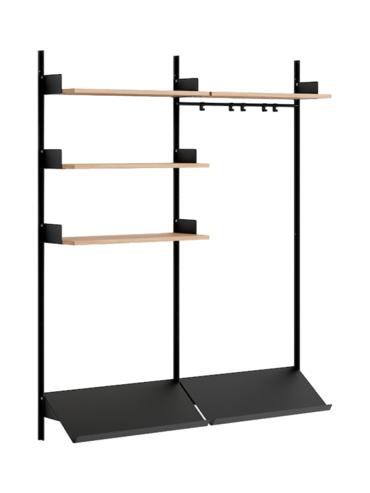 Modulare Design Wandgardarobe „New Works Wardrobe III“