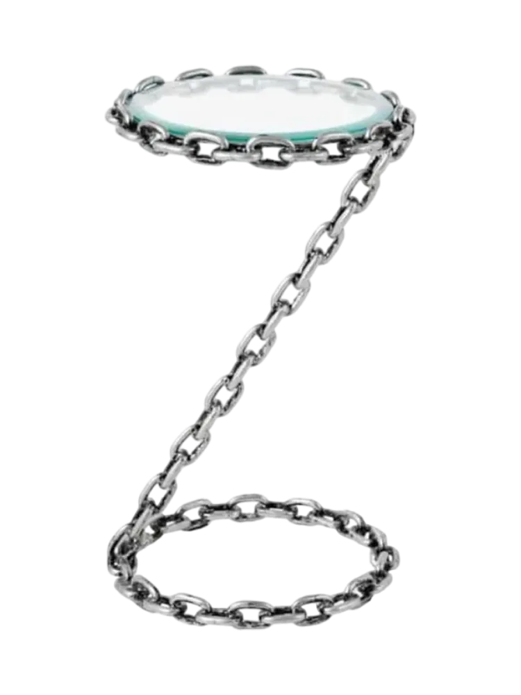 Design Beistelltisch „Chain“ - Silber Invicta Interiors