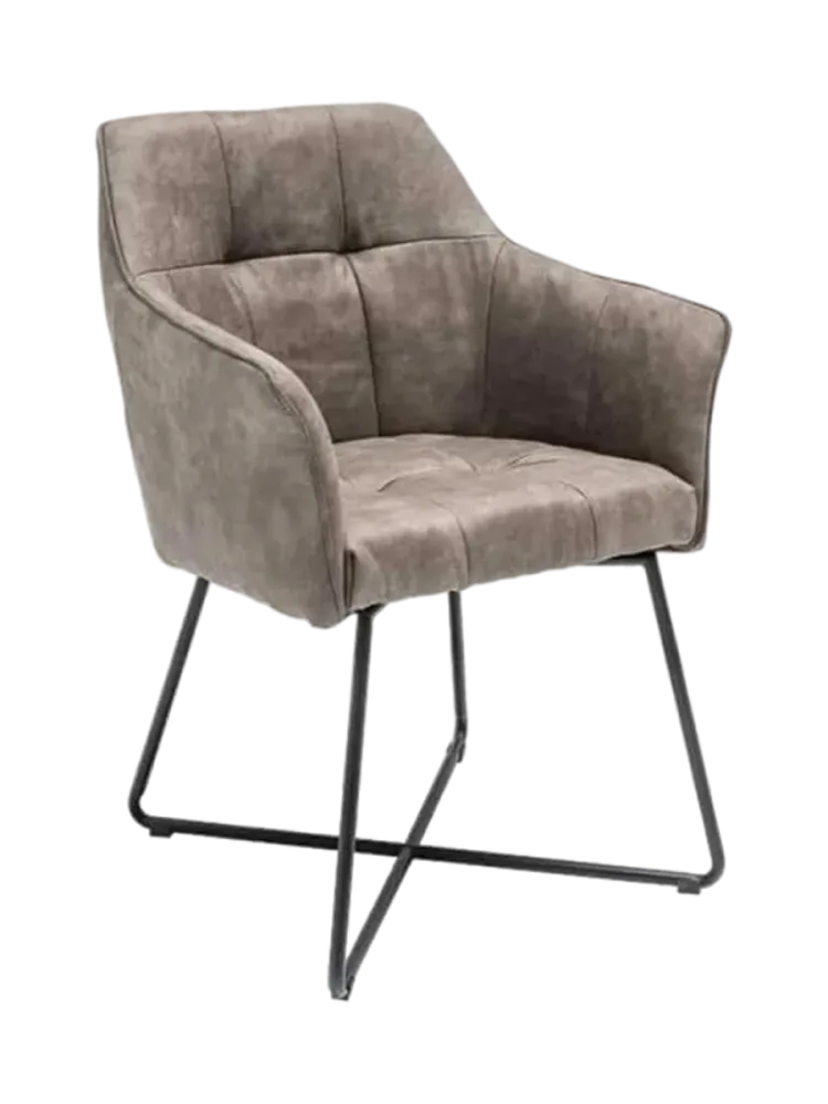 Samtiger Armlehnstuhl „Lofty“ Invicta Interiors
