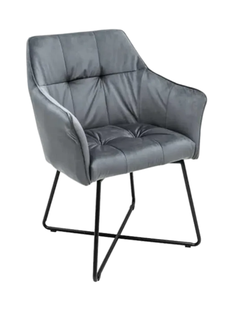 Samtiger Armlehnstuhl „Lofty“ Invicta Interiors