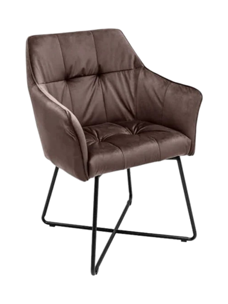 Samtiger Armlehnstuhl „Lofty“ Invicta Interiors