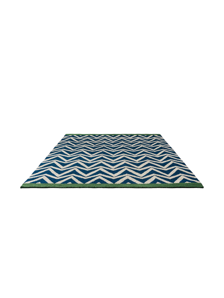 Hochwertiger In-/Outdoor Designer Teppich „Dhurrie Blue“, verschiedene Grössen SCION