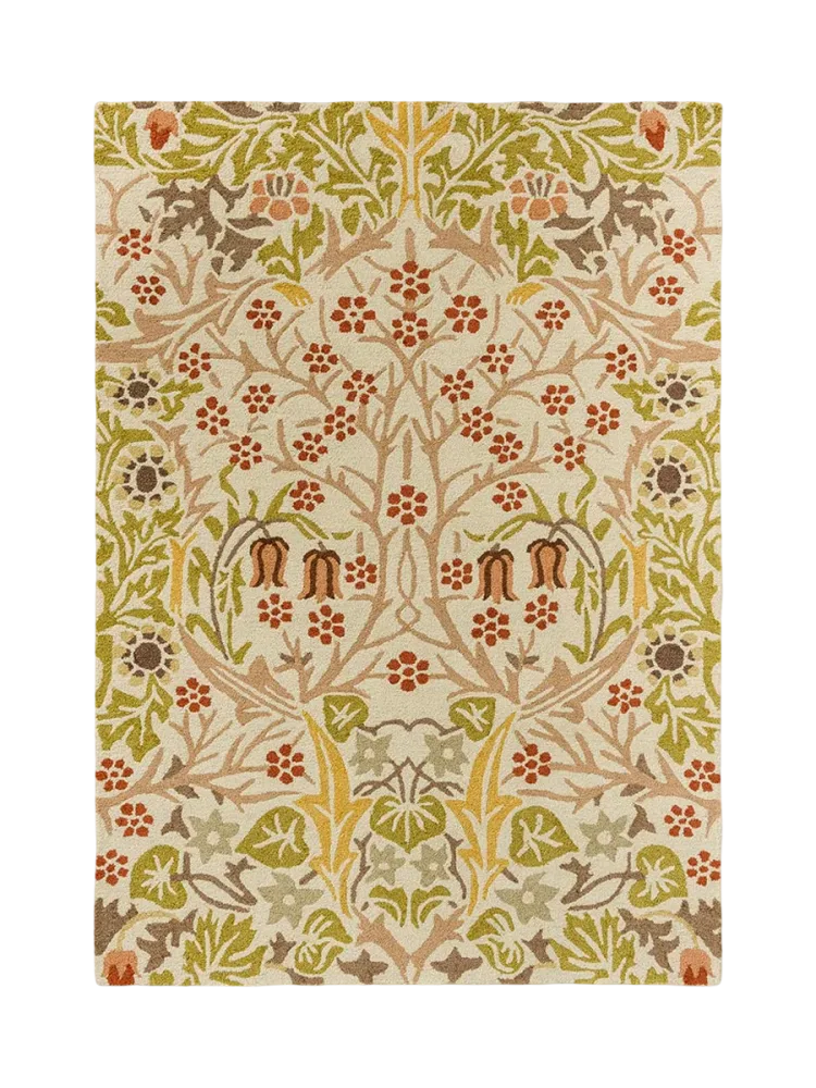 Hochwertiger In-/Outdoor Designer Teppich „Blackthorn Wheat“, verschiedene Grössen Morris & Co