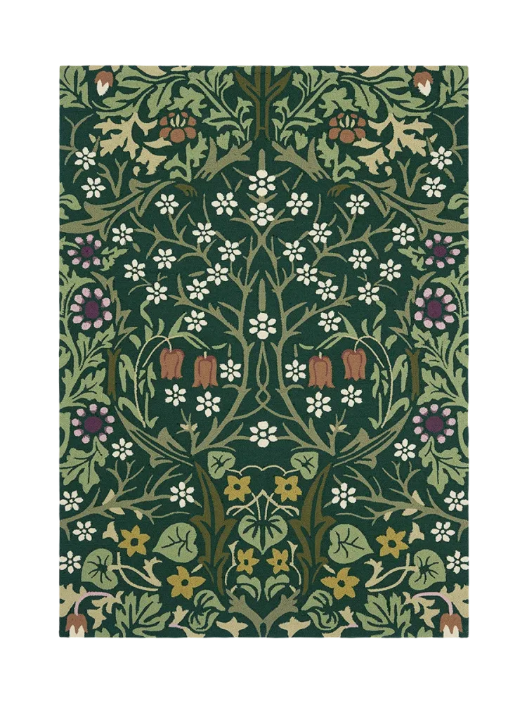 Hochwertiger In-/Outdoor Designer Teppich „Blackthorn Tump“, verschiedene Grössen Morris & Co
