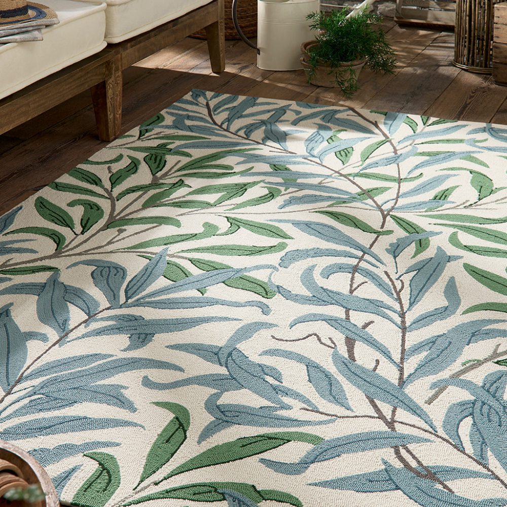 Hochwertiger In-/Outdoor Designer Teppich „Willow“, verschiedene Grössen Morris & Co