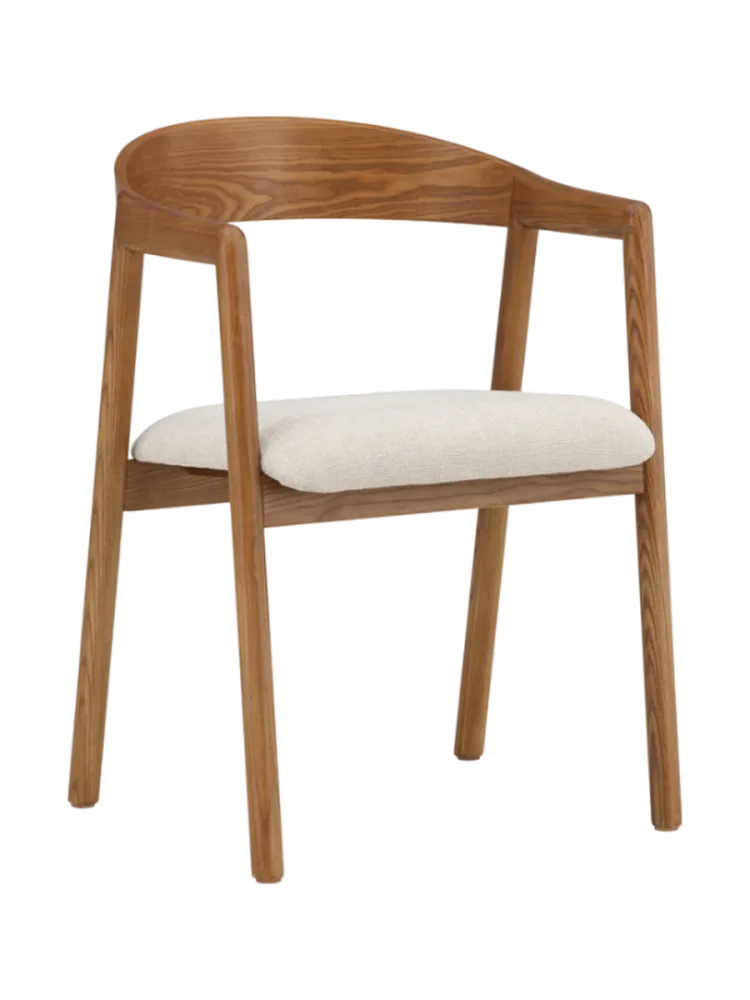 Armlehnstuhl 2er-Set Lift Braun Holz B 53 cm - Material: Eschenholz - Armlehnstuhl 2er-Set