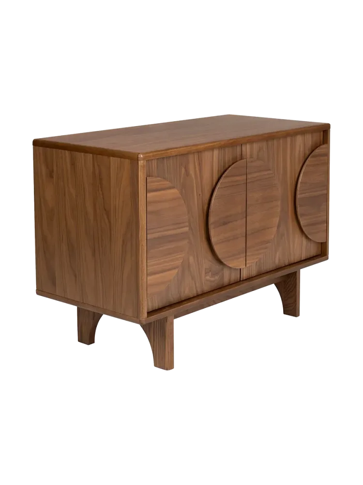 Massivholz Design Sideboard „Groove“ - 2-türig Zuiver