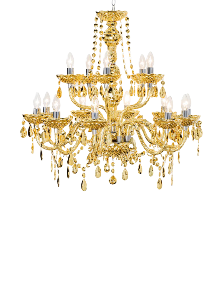 Grosser Kronleuchter „Diamonds“ 15-flammig Invicta Interiors