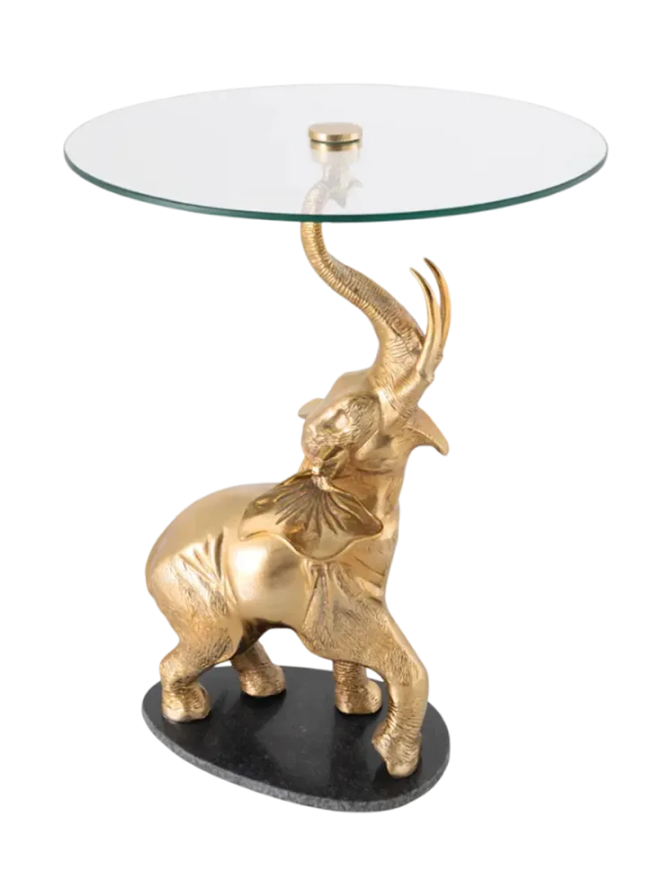 Design Beistelltisch „Elephant“ mit Marmorfuss Invicta Interiors