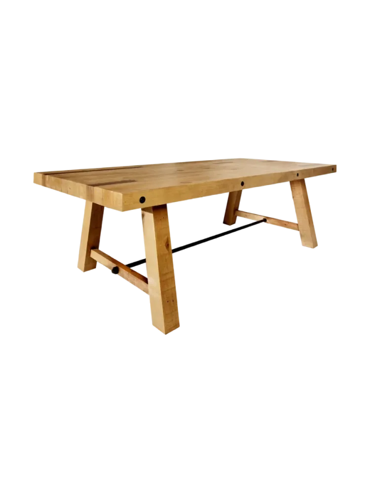 Recycelter Massivholz Esstisch „Finca“, verschiedene Grössen Vintage Braun Invicta Interiors