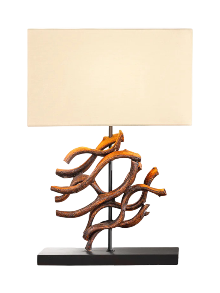 Grosse, handgefertigte Tischlampe „The Wave II“ Invicta Interiors