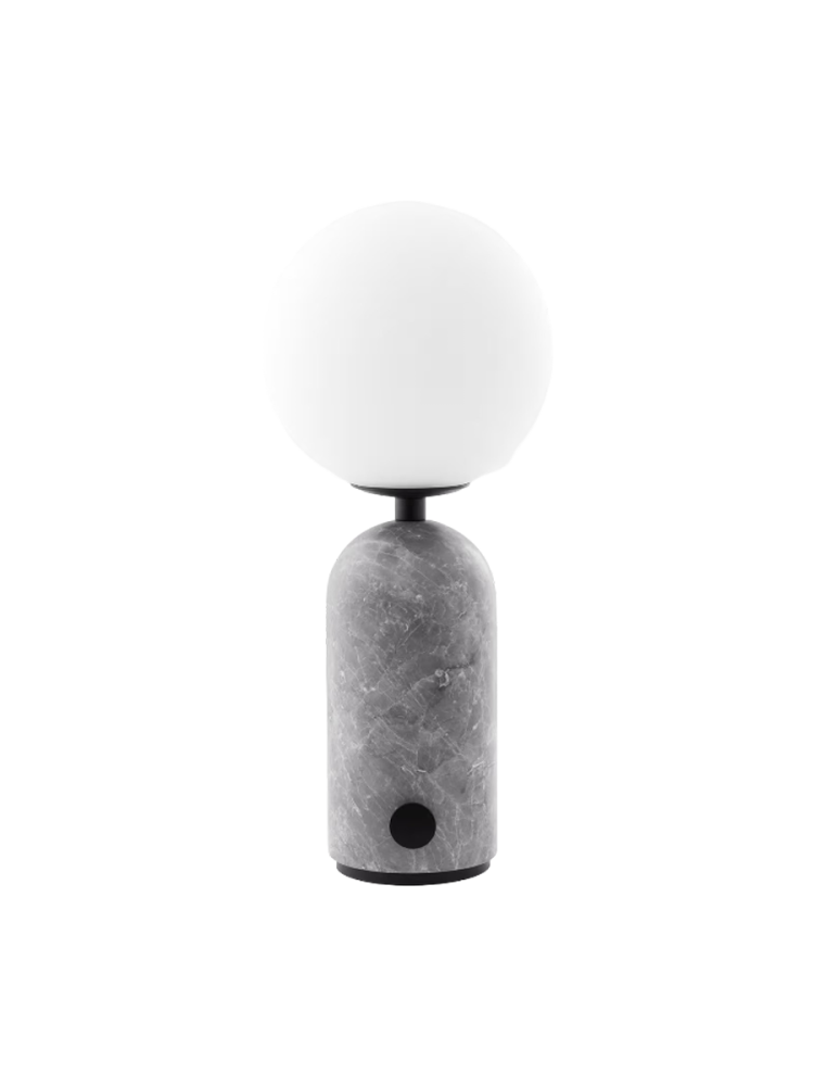 Tragbare LED Design Tischlampe „Torrano“ mit Marmorsockel Globen Lighting