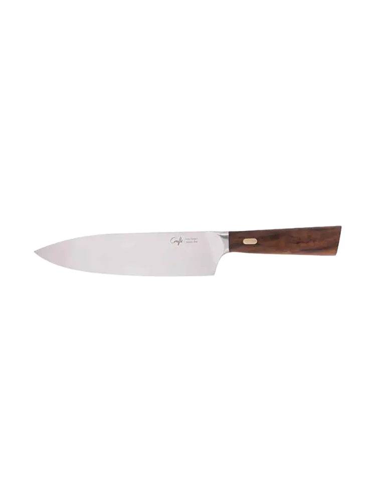 Hochwertiges Chefmesser „Couteaux & Co“ mit Griff aus Nussbaumholz Cosy & Trendy