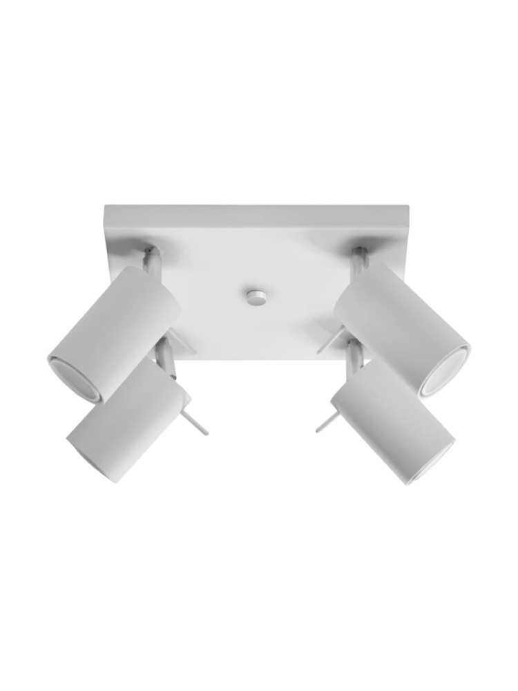 Design Deckenlampe „Ring“ 4-flammig (quadratisch) Sollux Lighting