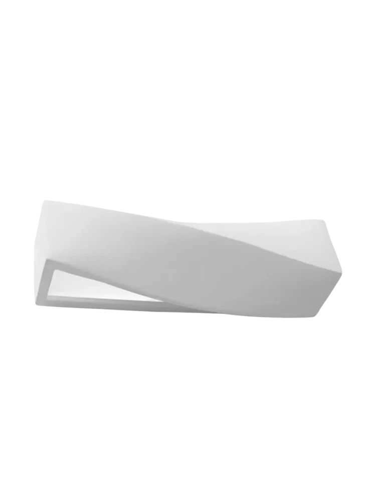 Design Wandlampe Keramik „Sigma“ Weiss Sollux Lighting