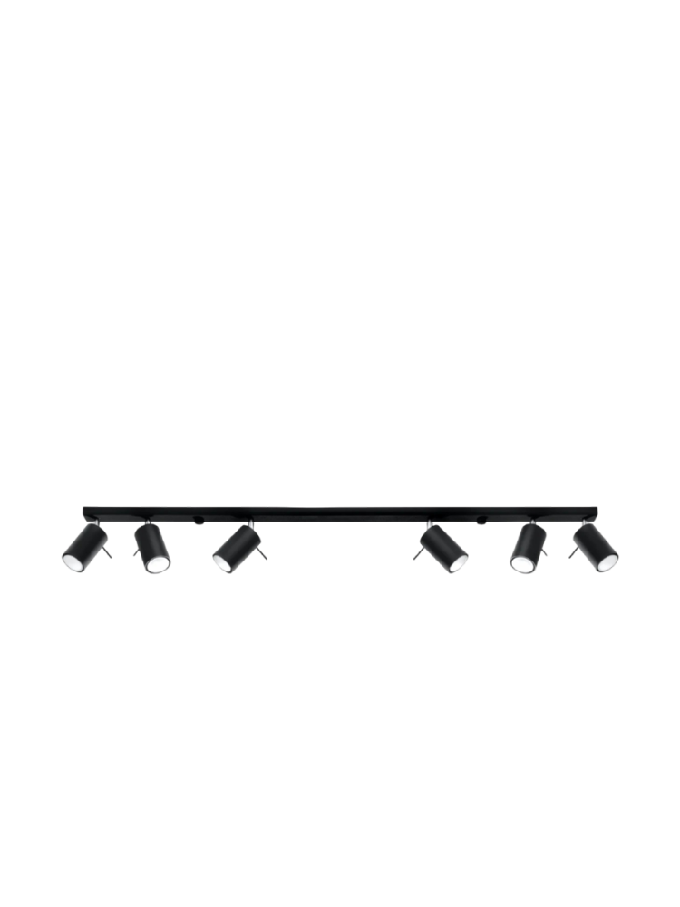 Design Deckenlampe „Ring“ 6-Flammig (linear) Sollux Lighting