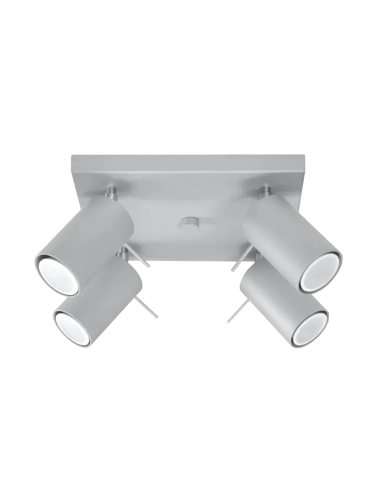Design Deckenlampe „Ring“ 4-flammig (quadratisch) Sollux Lighting