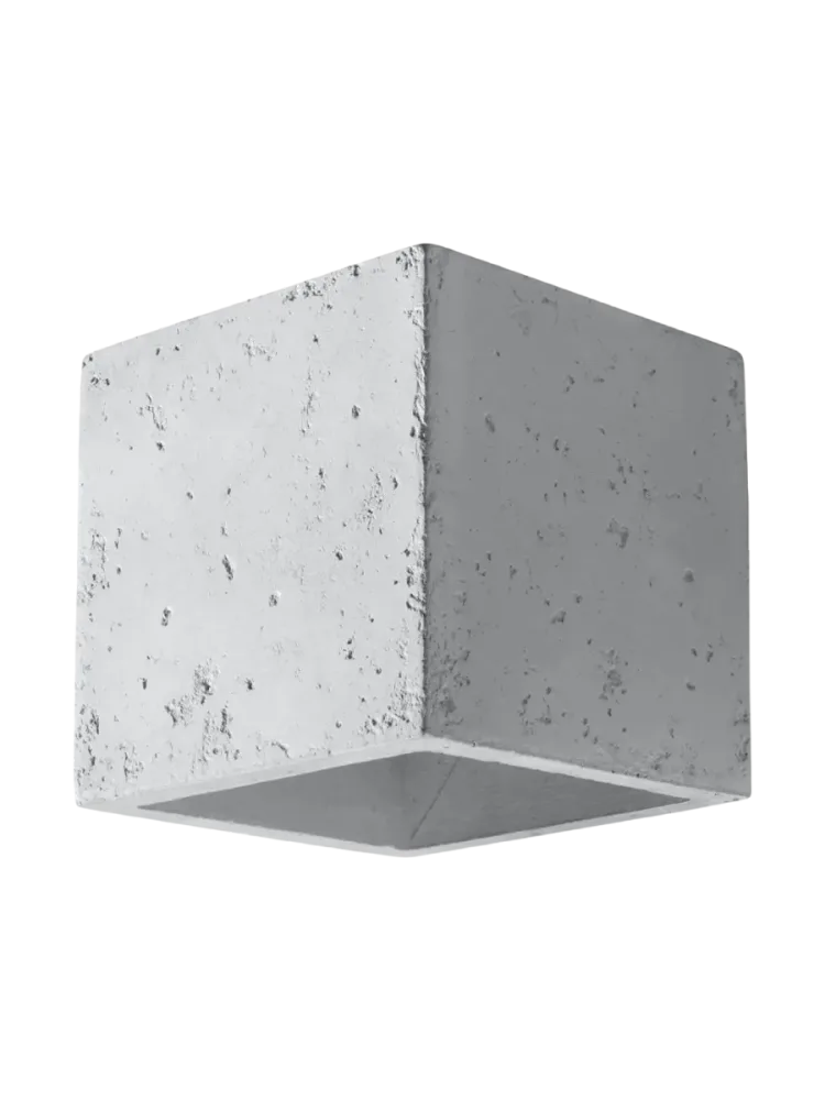 Design Wandlampe „Quad“ - 1-flammig, Beton Sollux Lighting