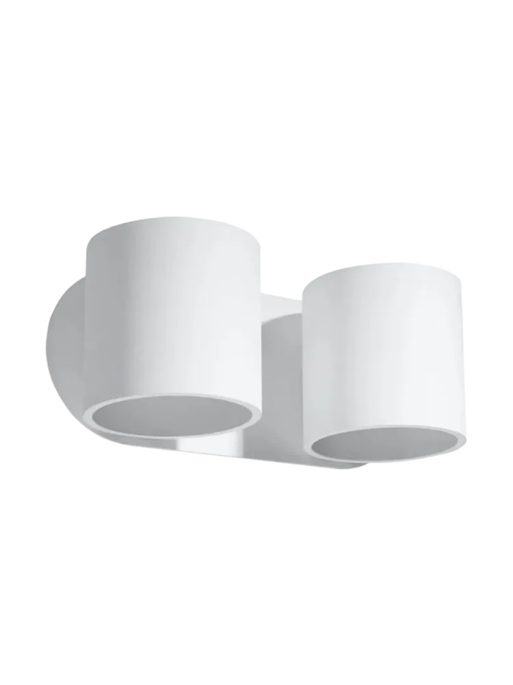 Design Wandlampe „Orbis“ 2-flammig Weiss Sollux Lighting