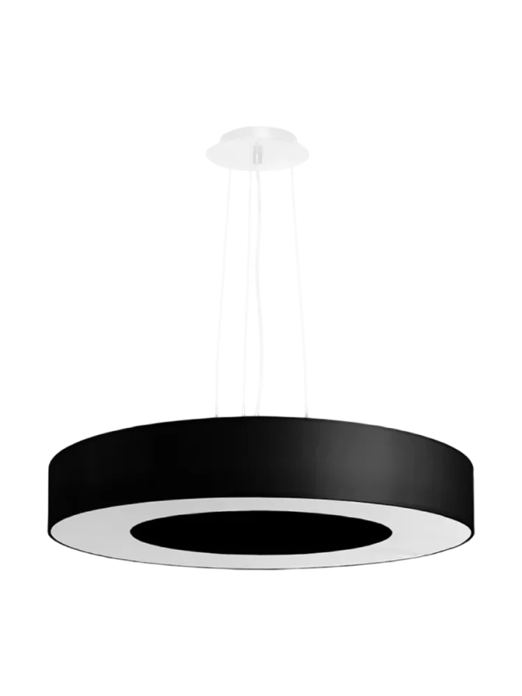 Design Pendellampe „Saturno“ Ø 50 cm (slim) - Schwarz Sollux Lighting