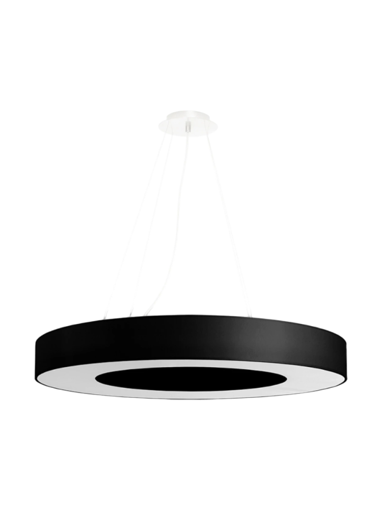 Design Pendellampe „Saturno“ Ø 70 cm (slim) - Schwarz Sollux Lighting