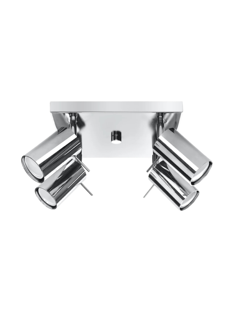 Design Deckenlampe „Ring“ 4-flammig (quadratisch) Sollux Lighting