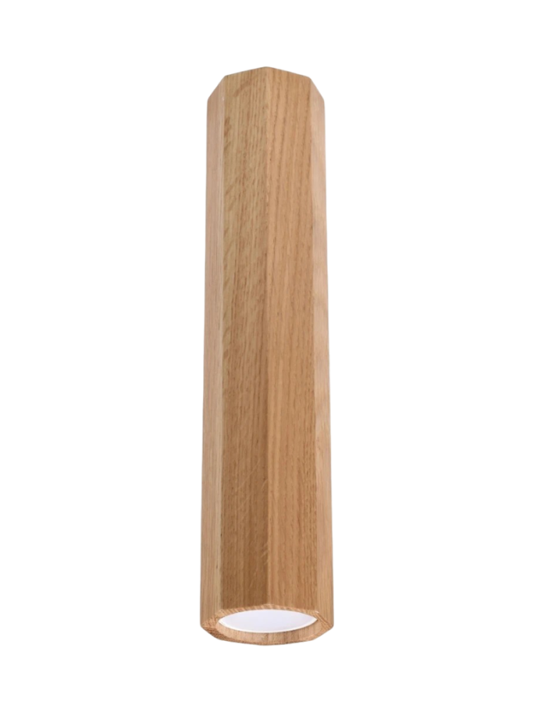 Design Deckenlampe „Zeke“ Höhe 30 cm, Eiche Sollux Lighting